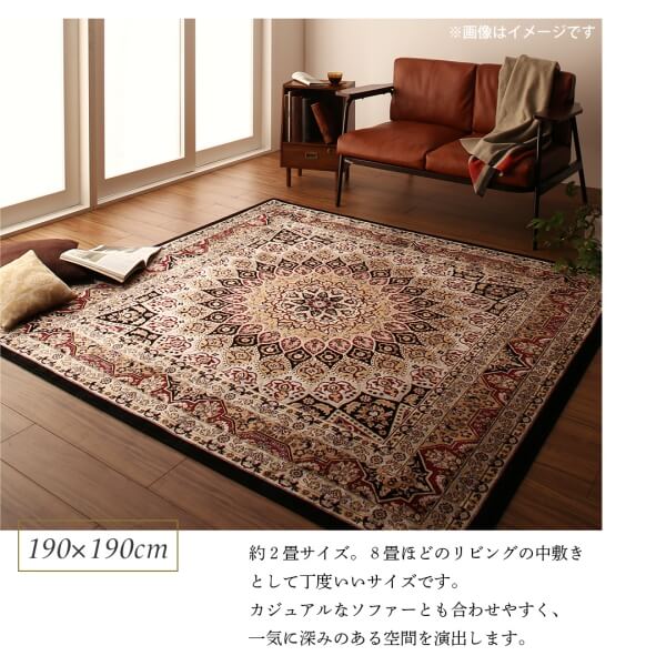 ベルギー製モケット織クラシックデザインラグ Arrivo アリーヴォ 商品追加画像7