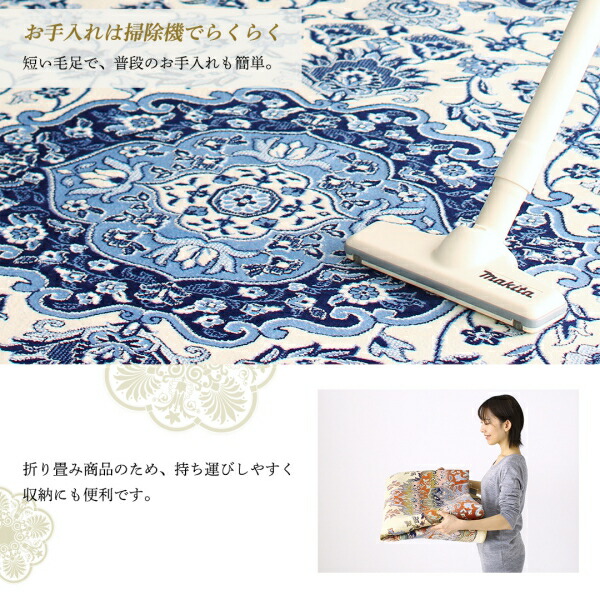ベルギー製モケット織リゾート風クラシックデザインラグ Anneke アンネケ 商品追加画像13