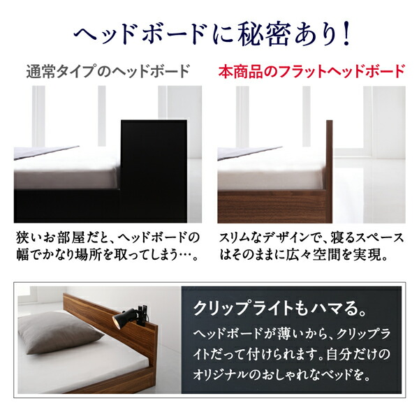 ワンルーム コンパクト おしゃれ セミダブル シンプル フロア ローベッド HIRO ヒロ 商品追加画像7