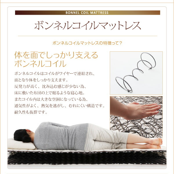 すのこ構造 脚付きマットレス ハイクラスファミリーボトムベッド CLAMS クラムス 商品説明画像11