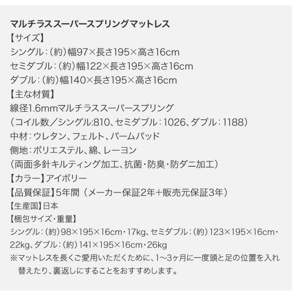 棚・コンセント付きデザインすのこベッド Grayster グレイスター 商品説明画像31
