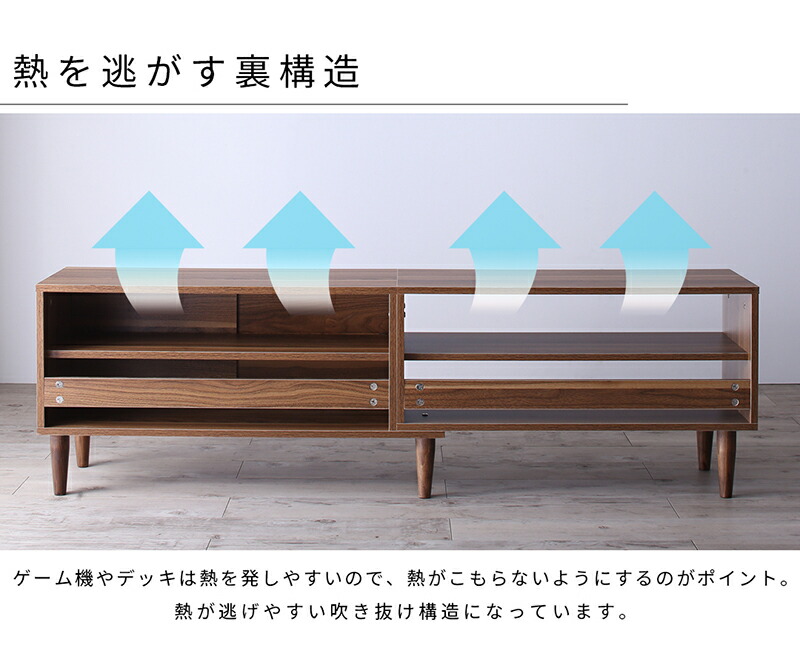 大型テレビ55V型まで対応 デザインテレビボード Retoral レトラル 商品追加画像9