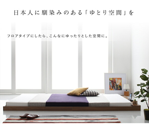 布団のように使える 棚コンセント付きフロアローベッド SKYline B スカイ・ライン ベータ 商品追加画像6