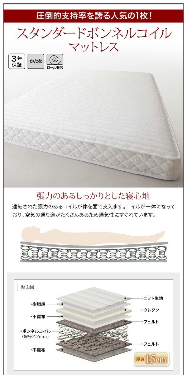 高さ調整可能国産すのこファミリーベッド Mariana マリアーナ 商品追加画像19
