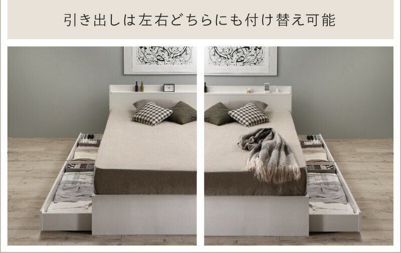 棚コンセント 収納付き ベッド Ever3 エヴァー3 商品追加画像5