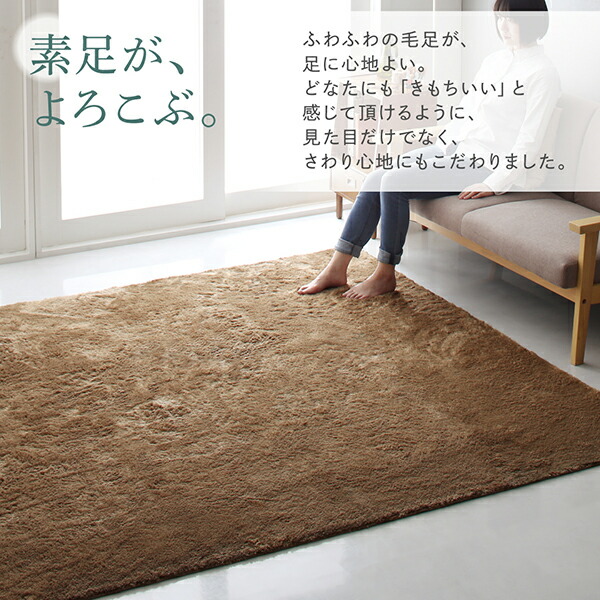 洗濯機で洗えるシャギーラグ shaggila シャギラ 商品説明画像3