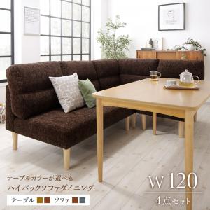 テーブルカラーが選べる ハイバックソファダイニング Laurent ローラン 商品追加画像1