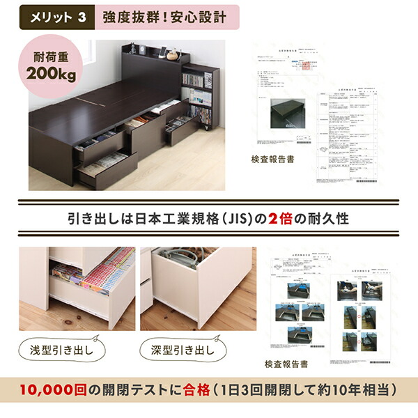 スライド収納付き コンパクトチェストベッド Compact-IN コンパクトイン 商品追加画像14