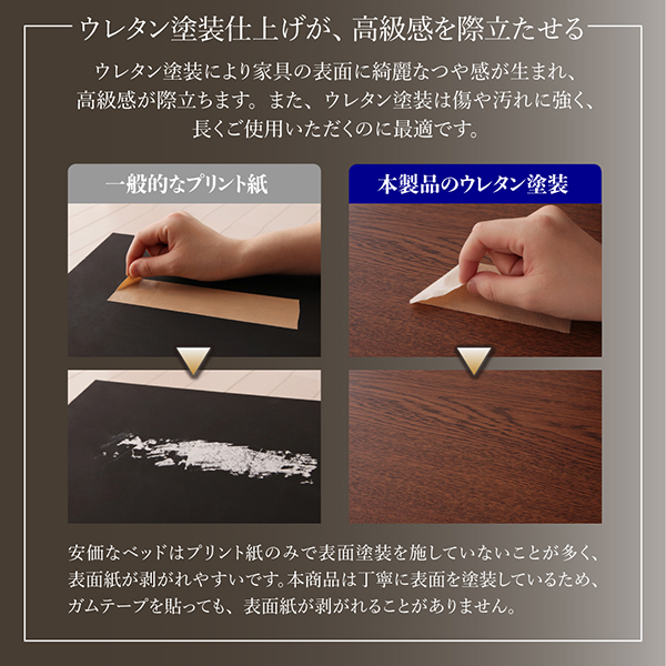 棚・コンセント・LED照明付き高級モダンローベッド REGALO リガーロ 商品説明画像15