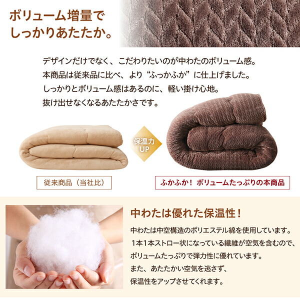 ニット風デザインこたつ布団 Allanchinoh アランチーノ 商品説明画像9