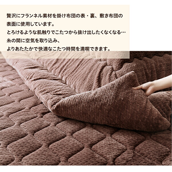 ニット風デザインこたつ布団 Allanchinoh アランチーノ 商品追加画像8
