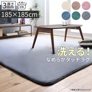 厚みが選べる ニュアンスカラーの洗えるシャギーラグ Washuwa ワシュワ 商品追加画像1