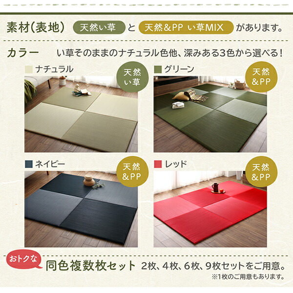 届いたその日に和空間がつくれる ボード入り頑丈ユニット畳 Ayafuri アヤフリ 商品追加画像3