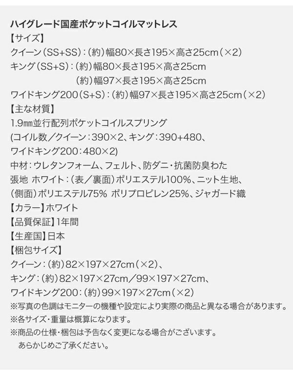 クッションボード連結ローベッド Delanna デランナ (ベッドフレームのみ / フラットタイプ+棚付クッション / クイーン(SS×2) / ネイビー　[No.100066031]) 商品説明画像26