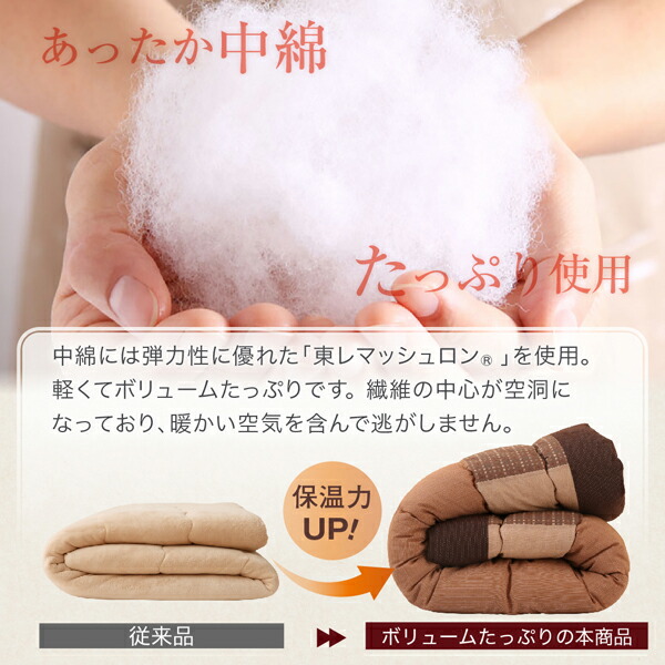 しじら織パッチワークこたつ布団 暁月 あけづき 商品追加画像9