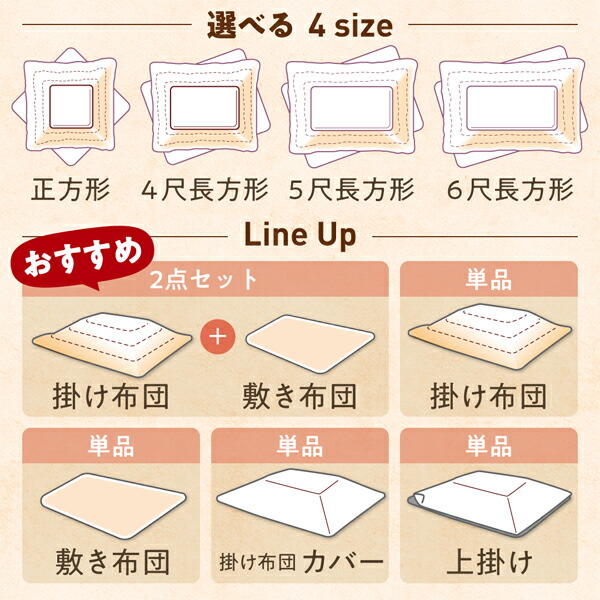 ギャッベ柄グラデーションデザインこたつ布団 Talvi タルヴィ 商品説明画像6