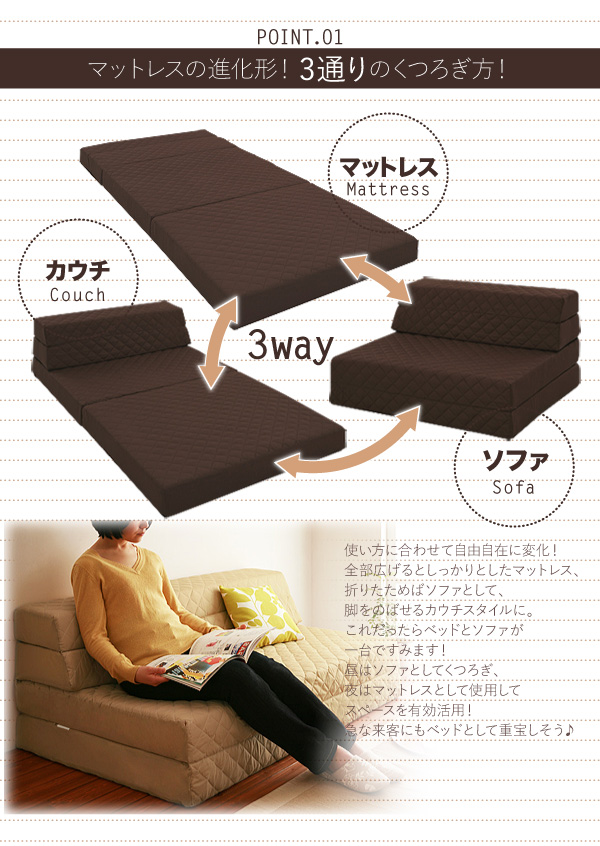 防ダニ・抗菌防臭ソファマットレス Clene クリネ 商品説明画像2