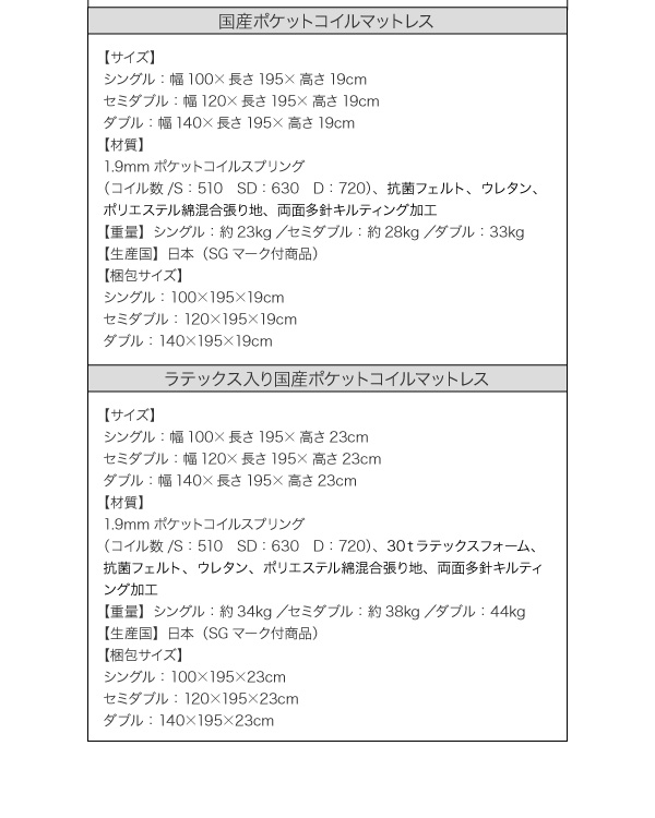 照明・コンセント付き収納ベッド Miana ミアーナ 商品追加画像20