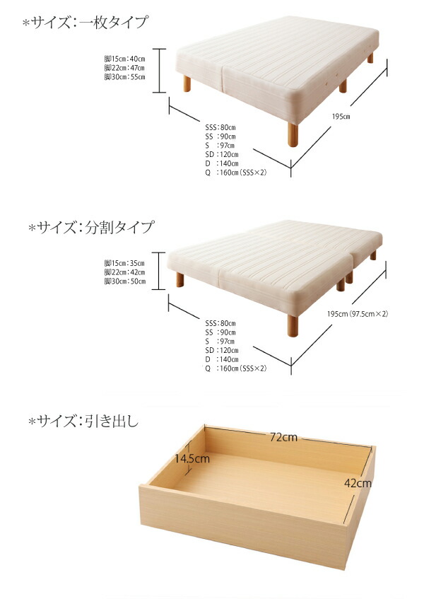 新・国産ポケットコイルマットレスベッド Waza ワザ 商品追加画像20