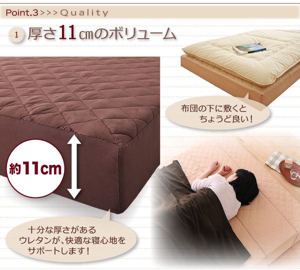 凸凹が気持ちいい プロファイル・ソファマットレス 商品説明画像8