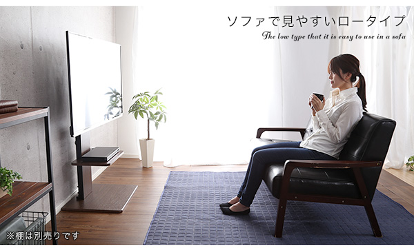 壁寄せテレビスタンド ロー固定タイプ Fenes フェネス 商品説明画像2