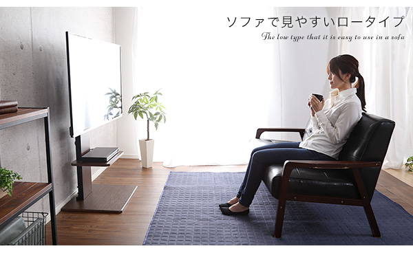 壁寄せテレビスタンド ロー固定タイプ 専用棚セット Fenes フェネス 商品説明画像2