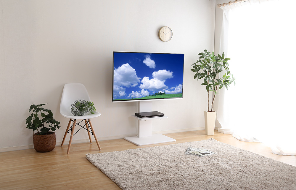 壁寄せテレビスタンド ロー固定タイプ 専用棚セット Fenes フェネス 商品追加画像23