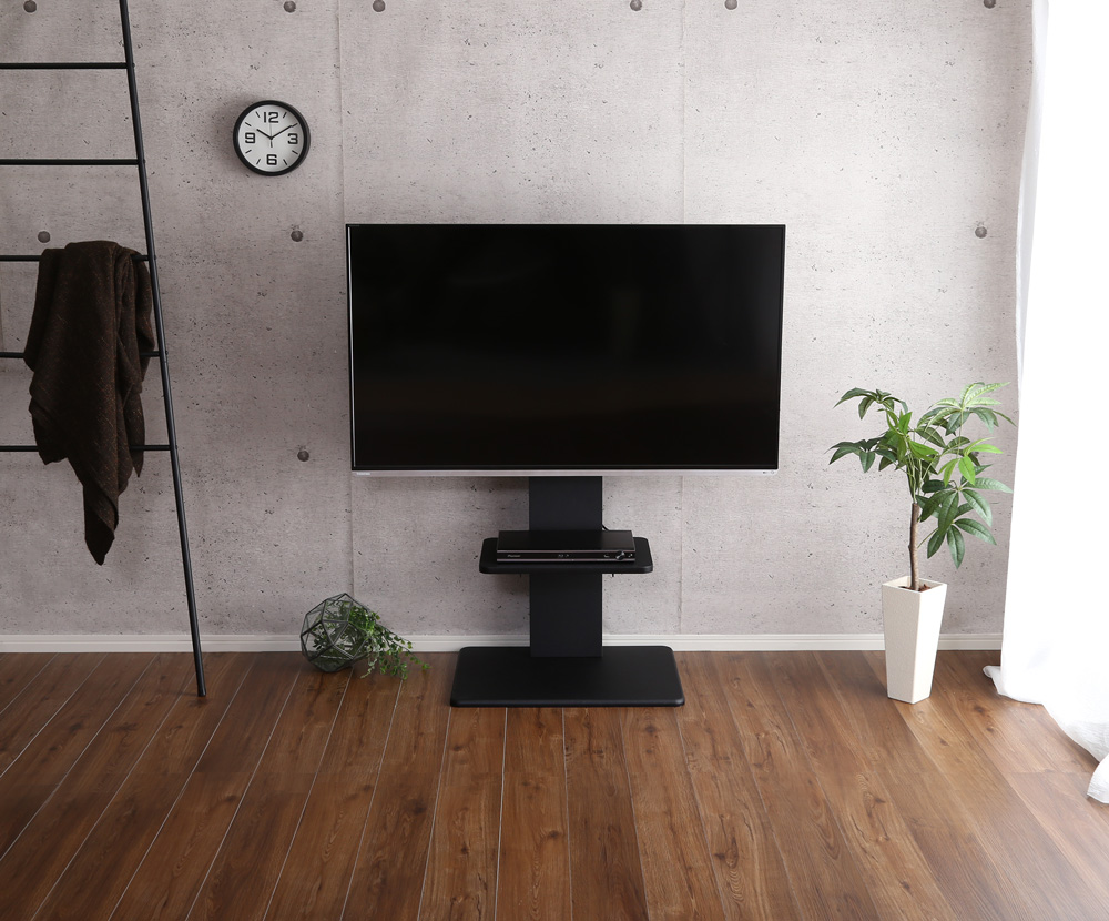 壁寄せテレビスタンド ロースイングタイプ 専用棚セット Fenes フェネス 商品追加画像3