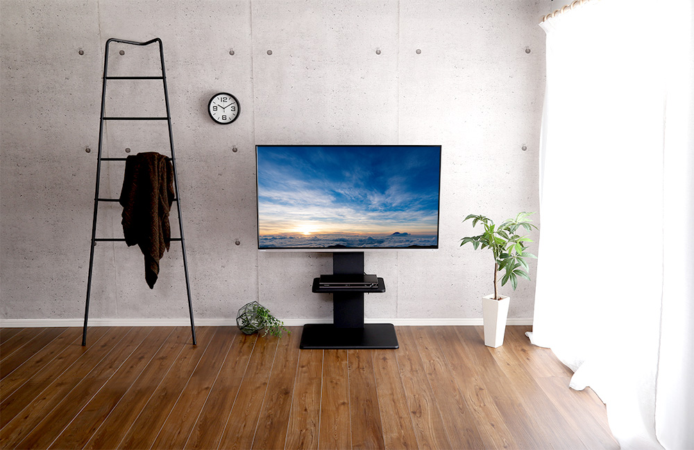 壁寄せテレビスタンド ロースイングタイプ 専用棚セット Fenes フェネス 商品追加画像6