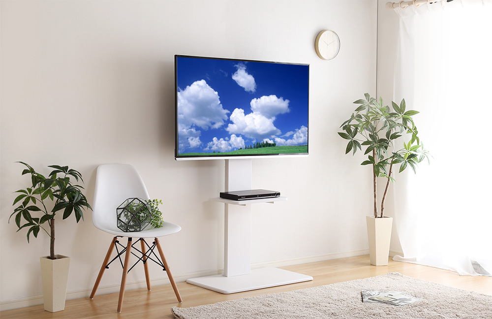 壁寄せテレビスタンド ハイスイングタイプ 専用棚セット Fenes フェネス 商品追加画像24