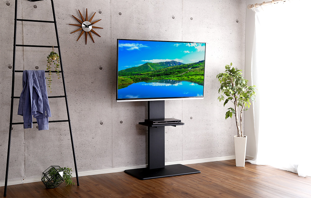 壁寄せテレビスタンド ハイスイングタイプ 専用棚セット Fenes フェネス 商品追加画像25