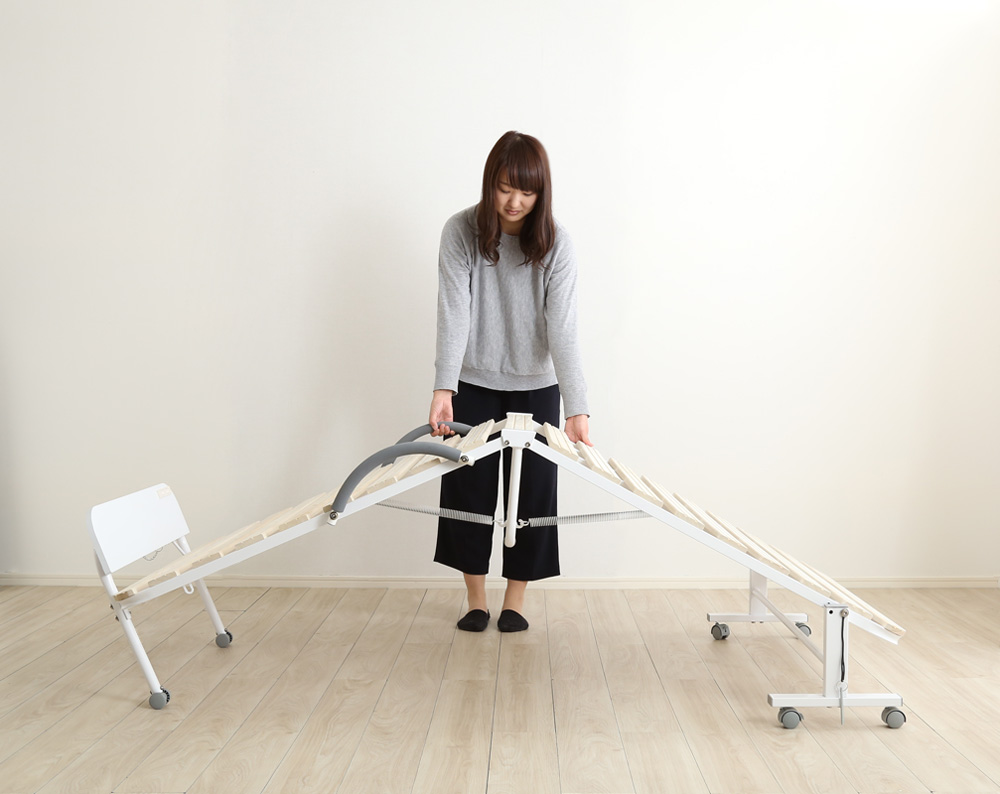 宮コンセント付き折りたたみすのこベッド Arche アルシュ 商品追加画像11