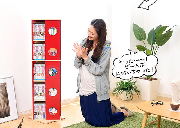 回転コミックラック 5段タイプ SWK-5 商品説明画像20