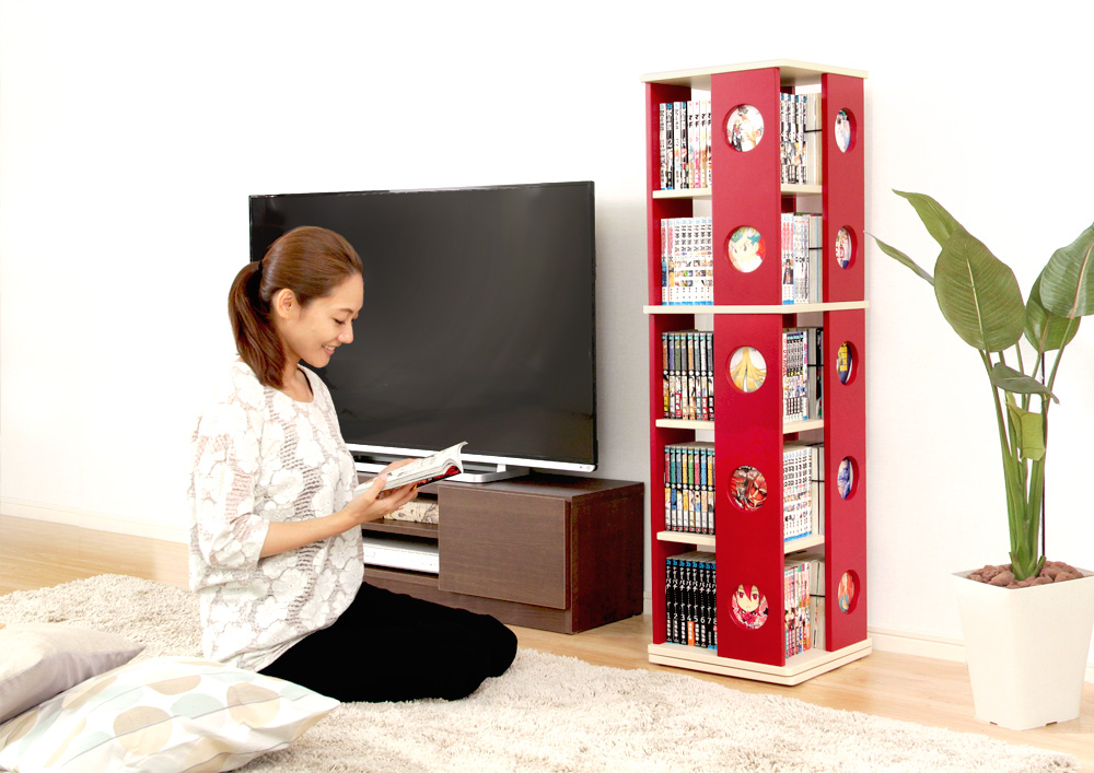 回転コミックラック 5段タイプ SWK-5 商品追加画像15