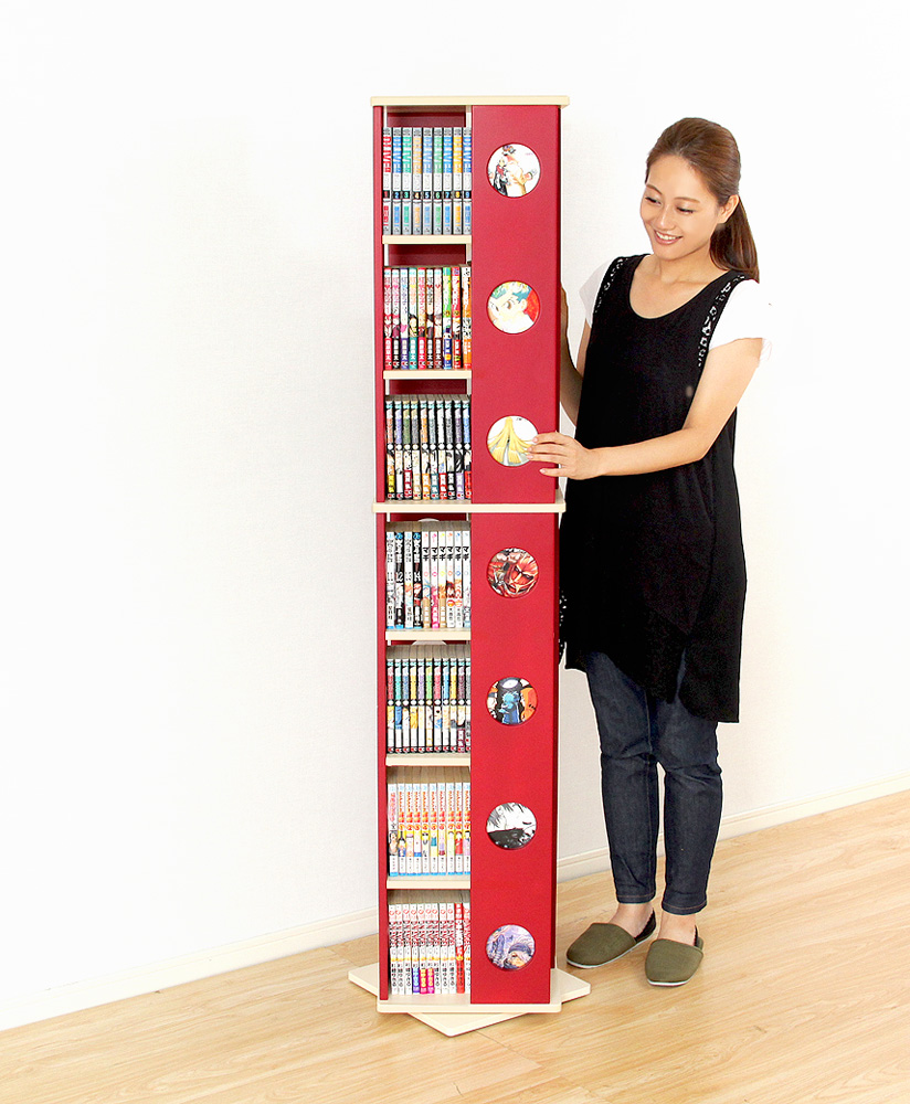 回転コミックラック 7段タイプ SWK-7 商品追加画像11