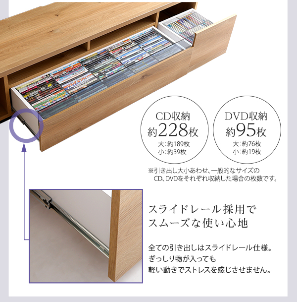 シンプルスタイリッシュ テレビ台 luminos ルミノス 幅140cm 商品説明画像10