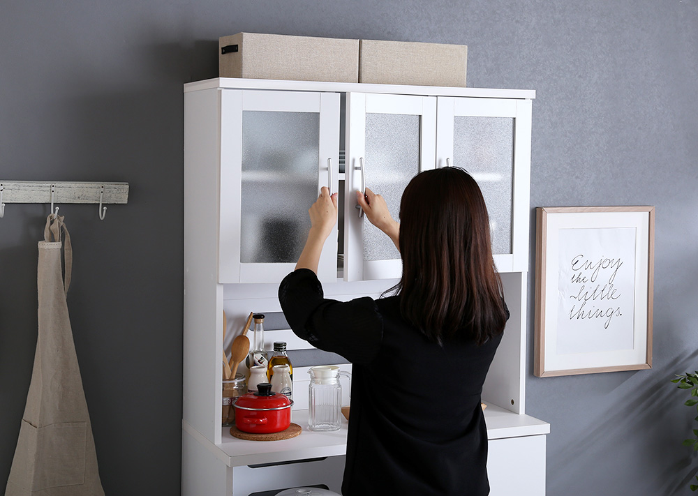 ホワイト食器棚 パスタキッチンボード 追加商品画像6