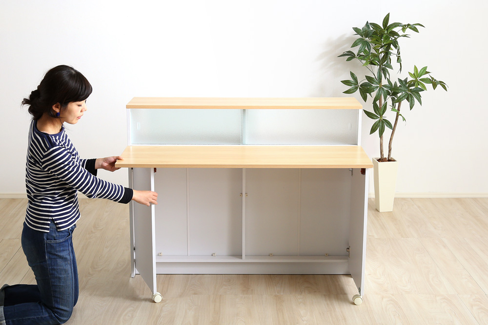 間仕切りキッチンカウンター（幅120cm） Kiley カイリー 商品追加画像9