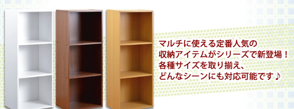 カラーボックスシリーズ kara-bacoA4 3段A4サイズ 3個セット 商品説明画像3