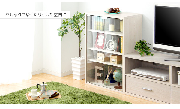 収納家具 DEALS ディールズ ガラスキャビネット 商品説明画像4