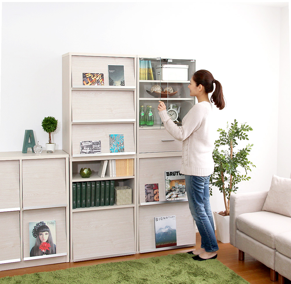 収納家具 DEALS ディールズ 引出付ガラスキャビネット 商品追加画像9