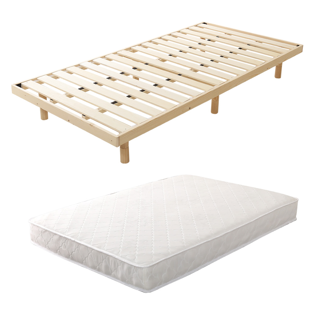 3段階高さ調節 脚付きすのこベッド シングル Lilitta リリッタ (マットレス付き) 商品バリエーション画像1