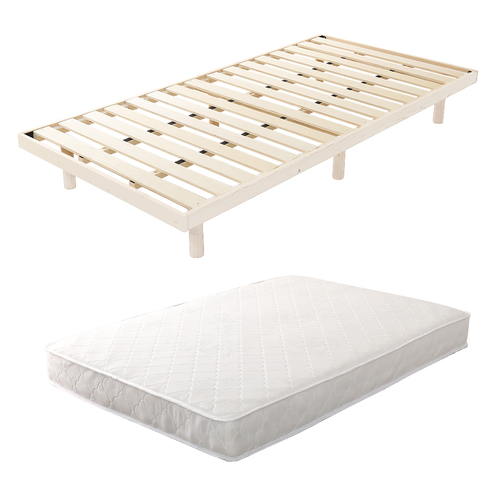 3段階高さ調節 脚付きすのこベッド シングル Lilitta リリッタ (マットレス付き) 商品バリエーション画像3