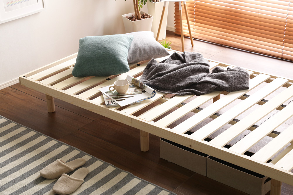 3段階高さ調節 脚付きすのこベッド シングル Lilitta リリッタ (マットレス付き) 商品追加画像29
