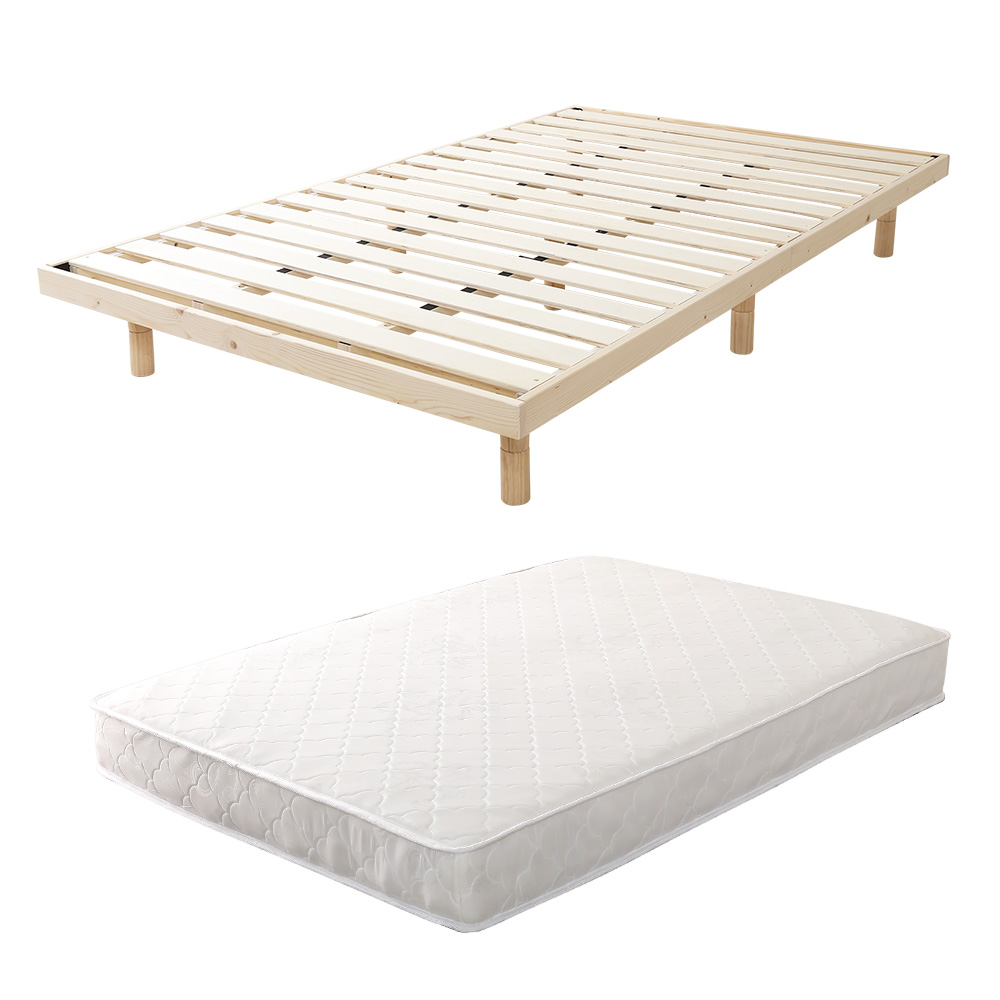 3段階高さ調節 脚付きすのこベッド セミダブル Lilitta リリッタ (マットレス付き) 商品バリエーション画像1