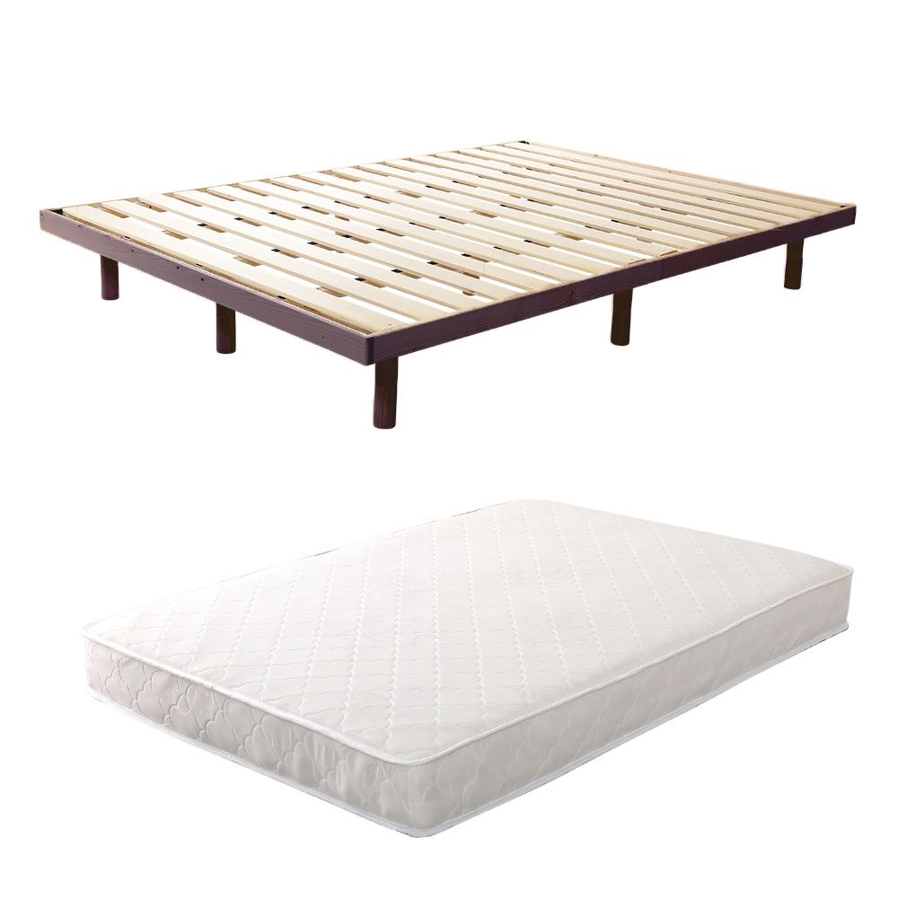 3段階高さ調節 脚付きすのこベッド ダブル Lilitta リリッタ (マットレス付き) 商品バリエーション画像2