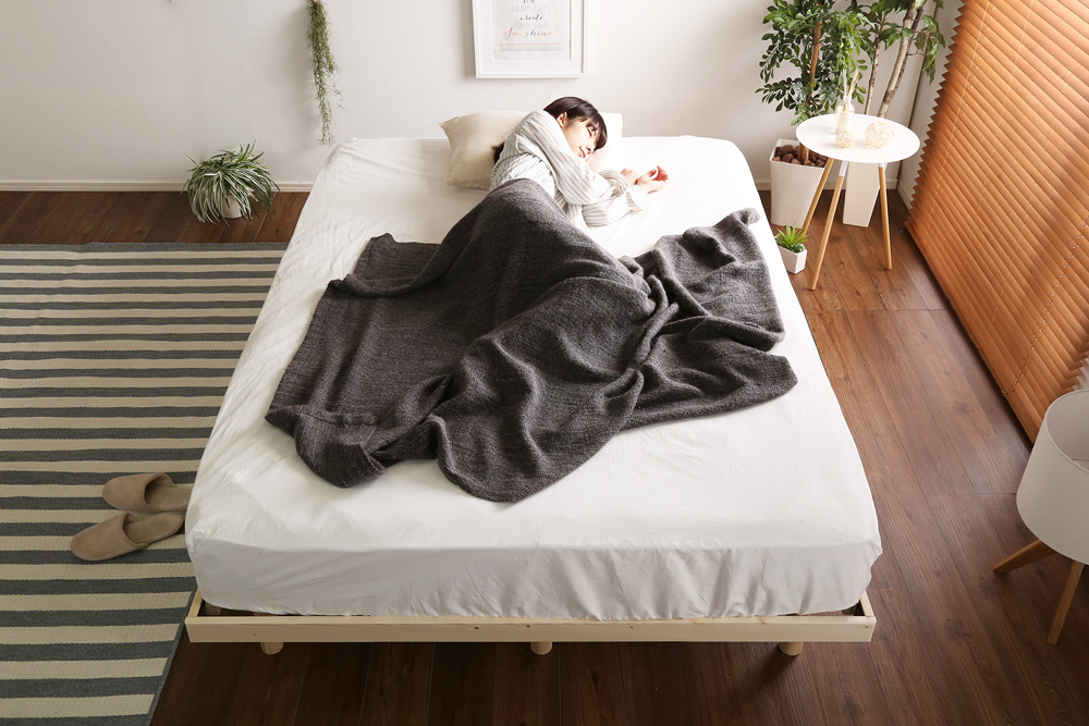 3段階高さ調節 脚付きすのこベッド ダブル Lilitta リリッタ (マットレス付き) 商品追加画像23