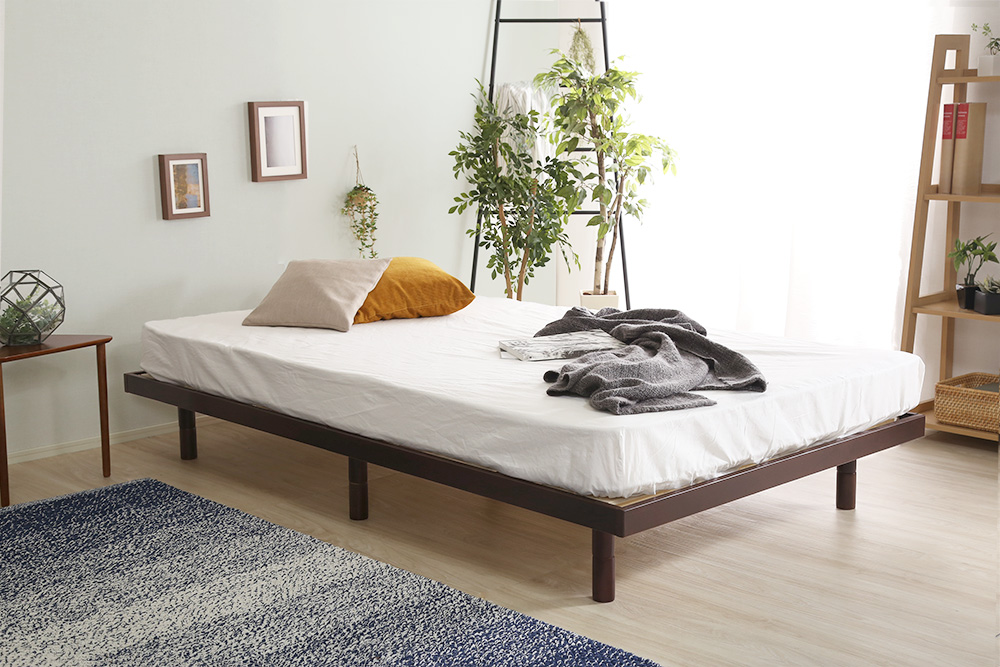 3段階高さ調節 脚付きすのこベッド ダブル Lilitta リリッタ (マットレス付き) 商品追加画像37