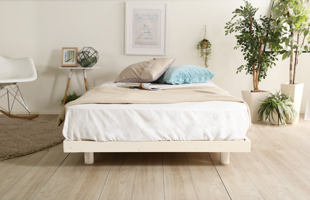3段階高さ調節 脚付きすのこベッド ダブル Lilitta リリッタ (マットレス付き) 商品追加画像42