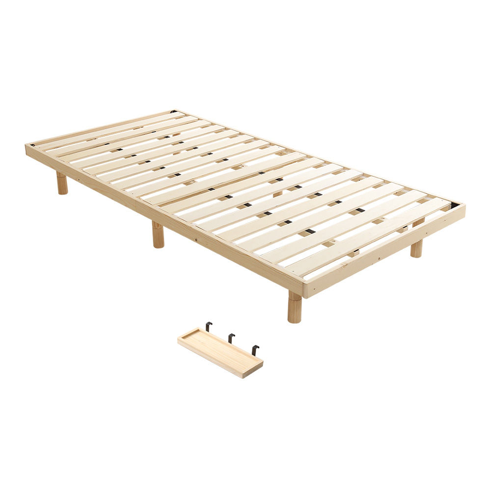 高さ3段階調整 脚付きすのこベッド シングル Lilitta リリッタ (簡易宮セット) 商品バリエーション画像2